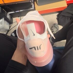 Nike Pink and White Sneakers